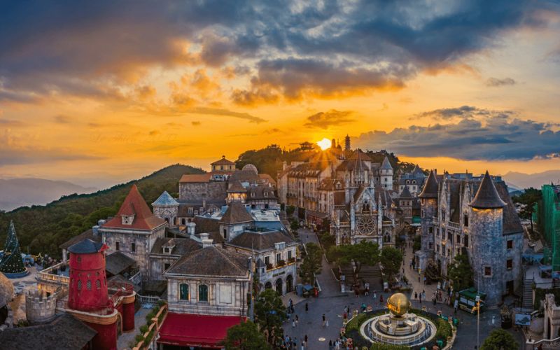 Các ngôi nhà mang kiến trúc Châu Âu tại Bà Nà Hills