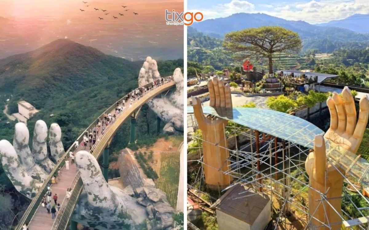 Bản sao nghi “nhái” Cầu Vàng Đà Nẵng gây tranh cãi