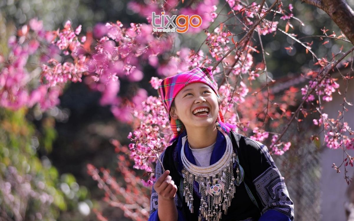 Du khách còn có thể ghé qua các xã Nậm Khắt, Dế Xu Phình, Lao Chải để đắm ngắm rừng tớ dày đang khoe sắc