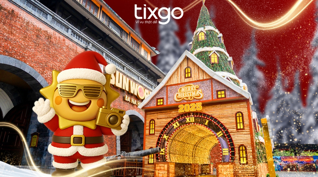 Bà Nà Hills rực rỡ mùa Giáng Sinh