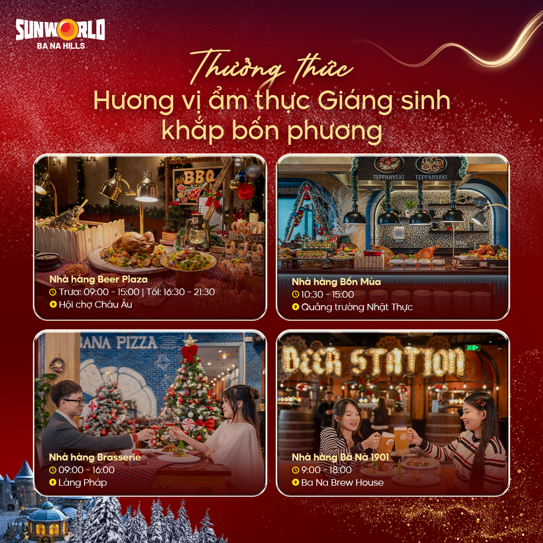 Ba Na Hills mang đến bữa tiệc tràn đầy trải nghiệm diệu kỳ cuối năm 