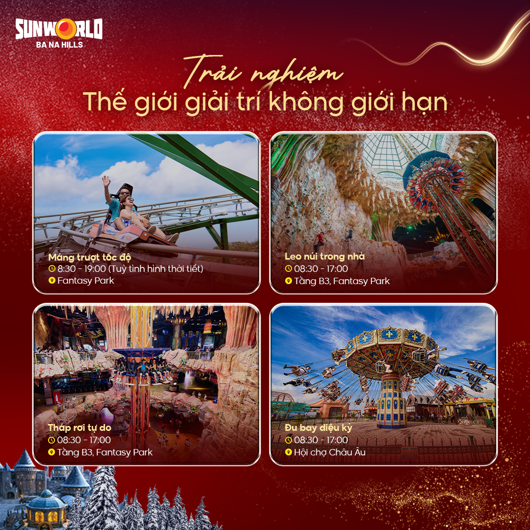 Đến Ba Na Hills, trải nghiệm ẩm thực, âm thanh và thế giới trò chơi 