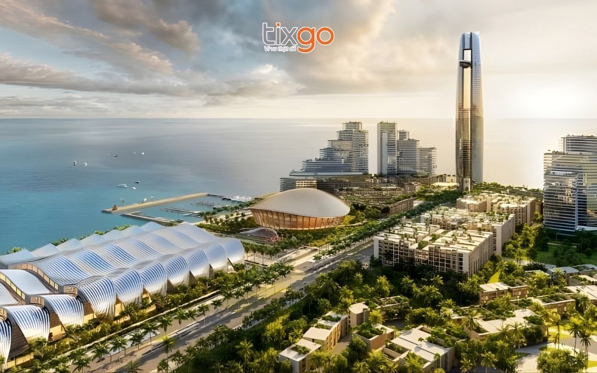 Phối cảnh khu đô thị hỗn hợp Bãi Đất Đỏ An Thới phục vụ APEC Phối cảnh khu đô thị hỗn hợp Bãi Đất Đỏ An Thới phục vụ APEC