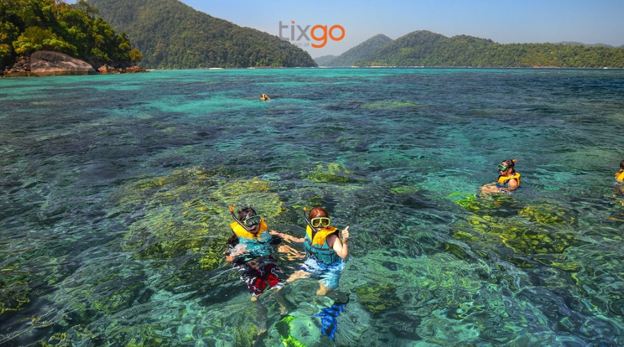 Bãi tắm Hòn Thơm có nhiều hoạt động dưới biển hấp dẫn bãi tắm hòn thơm