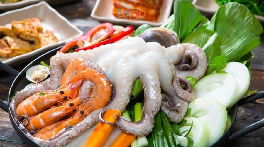 Hải sản ở Hòn Thơm tươi sống, đa dạng loại với mức giá phải chăng bãi tắm hòn thơm