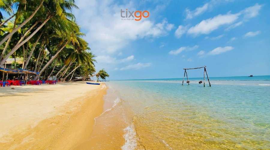 Thời điểm nào để khám phá bãi tắm Hòn Thơm là đẹp nhất? bãi tắm ở hòn thơm