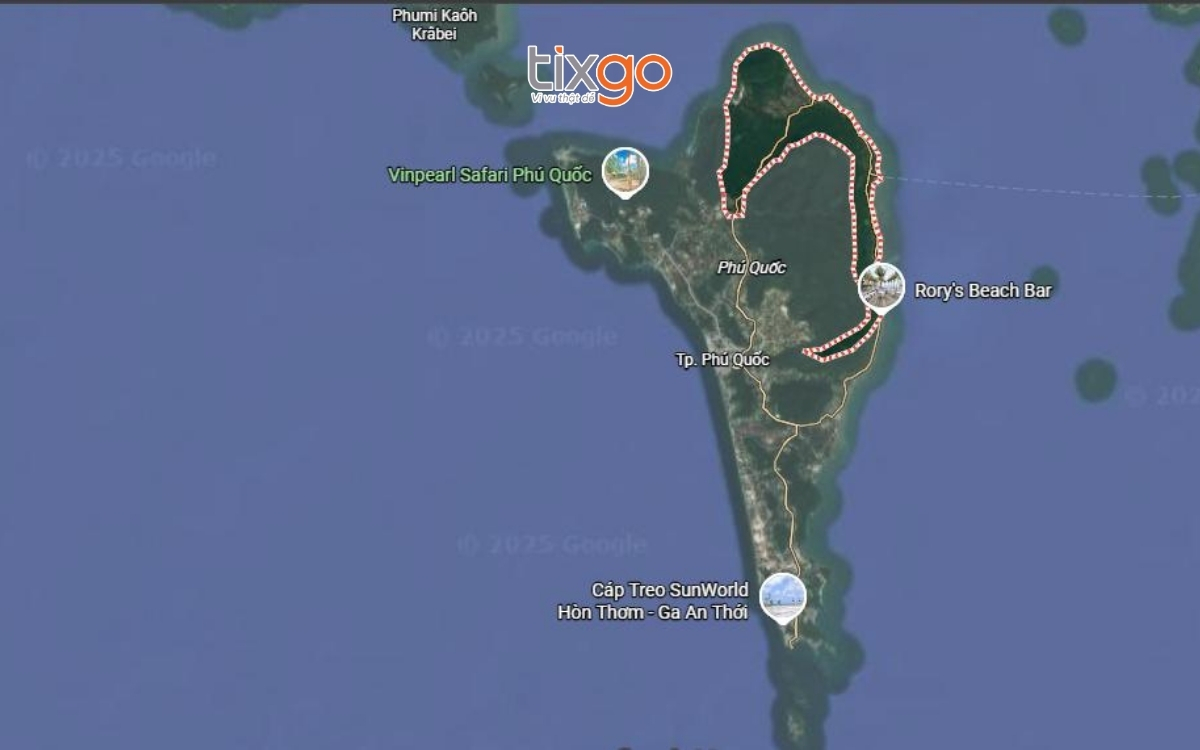 Vị trí địa lý mũi Bãi Thơm Phú Quốc tỉnh Kiên Giang Vị trí địa lý mũi Bãi Thơm Phú Quốc tỉnh Kiên Giang