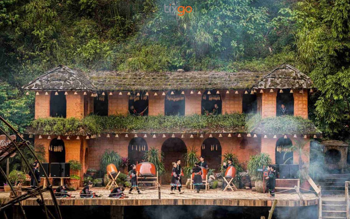 Bản Cát Cát tổ chức nhiều show biểu diễn văn nghệ hấp dẫn bản cát cát sapa