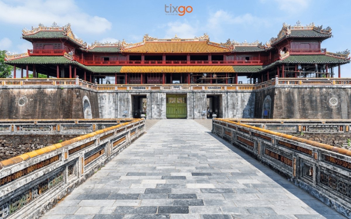 bản đồ cố đô huế Ngọ Môn là cổng chính ra vào Hoàng Cung chỉ dành riêng cho nhà vua