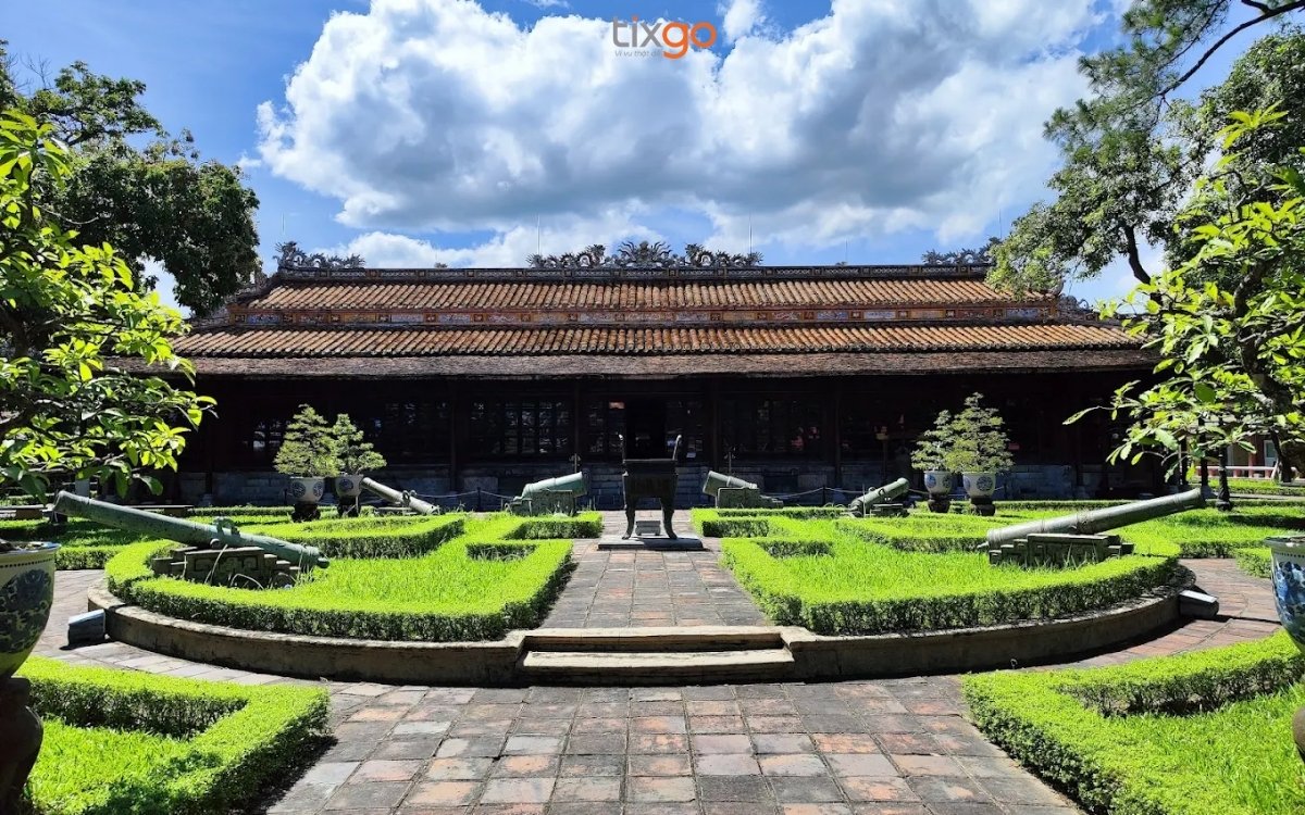bản đồ cố đô huế Cảnh quan Bảo tàng Cổ vật Cung đình Huế