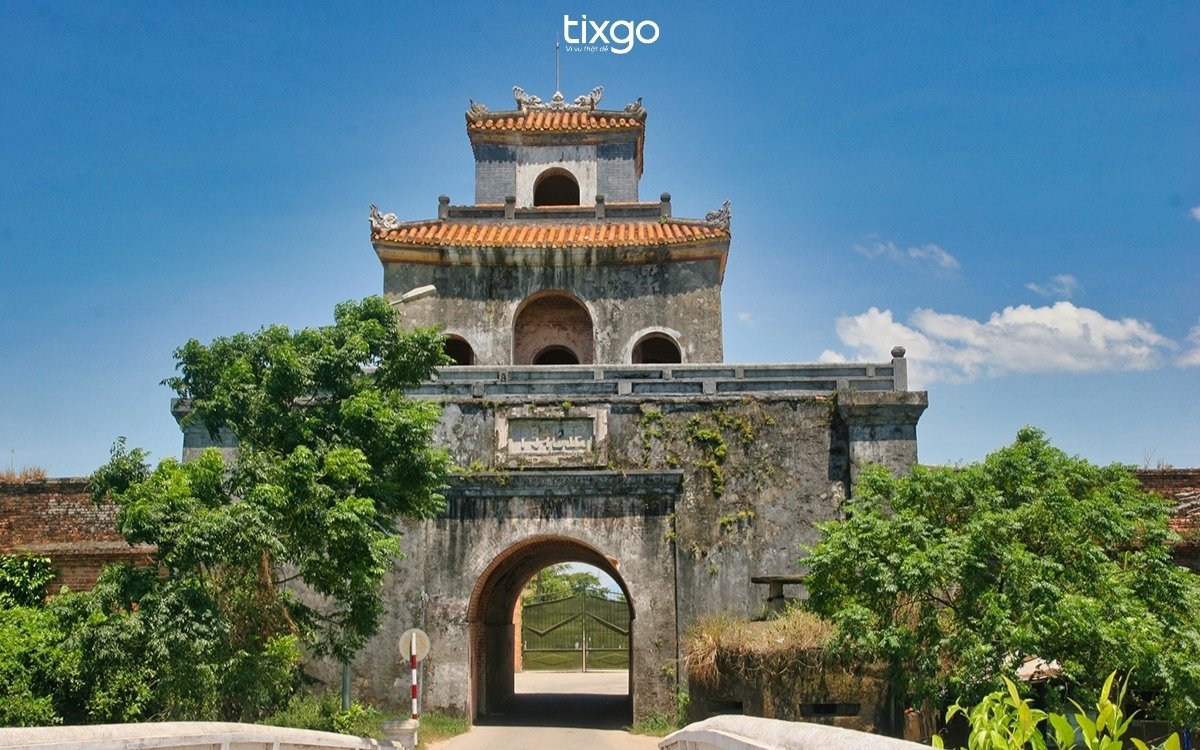 bản đồ cố đô huế Cửa Thể Nhơn mang vẻ đẹp kiến trúc cổng vòm cổ điển vững chãi