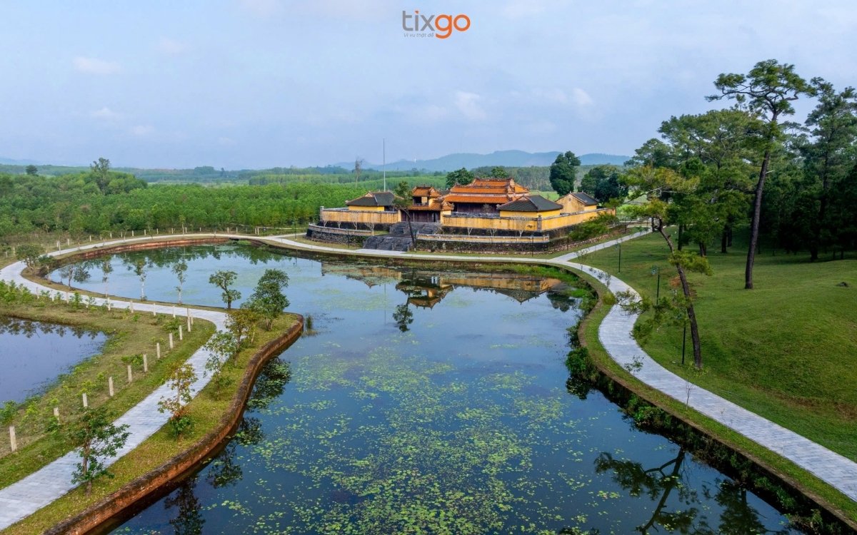bản đồ cố đô huế Lăng Gia Long nơi an nghỉ của vị vua đầu tiên triều Nguyễn