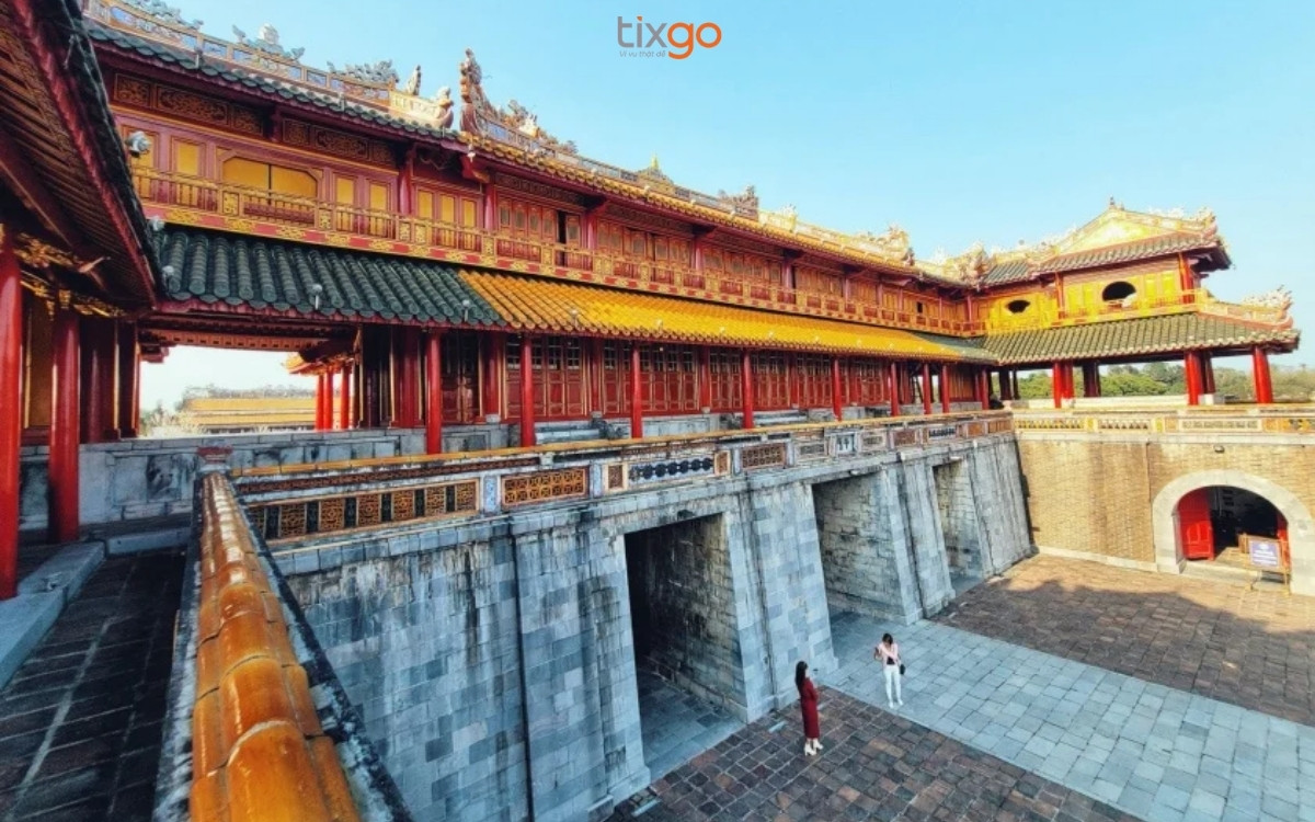 Thời gian mở cửa và giá vé tham quan Đại Nội Huế sơ đồ đại nội huế