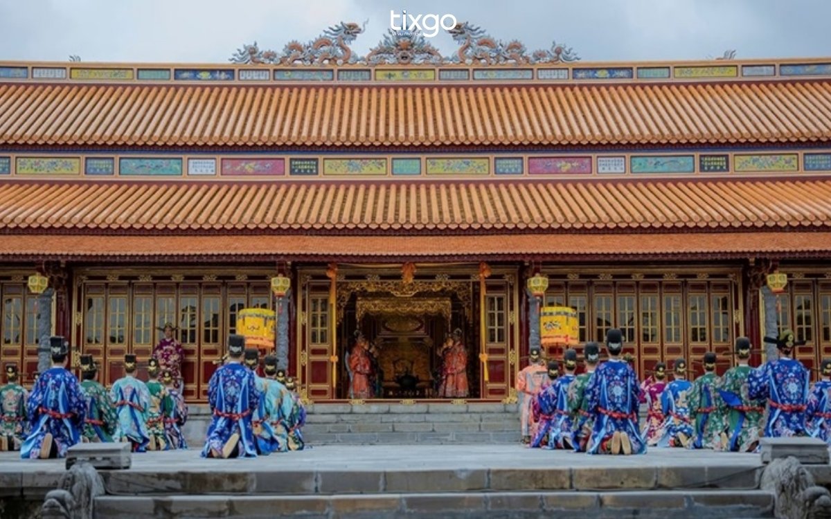 Điện Cần Chánh là nơi nơi vua làm việc, thiết triều thường kỳ bản đồ đại nội huế