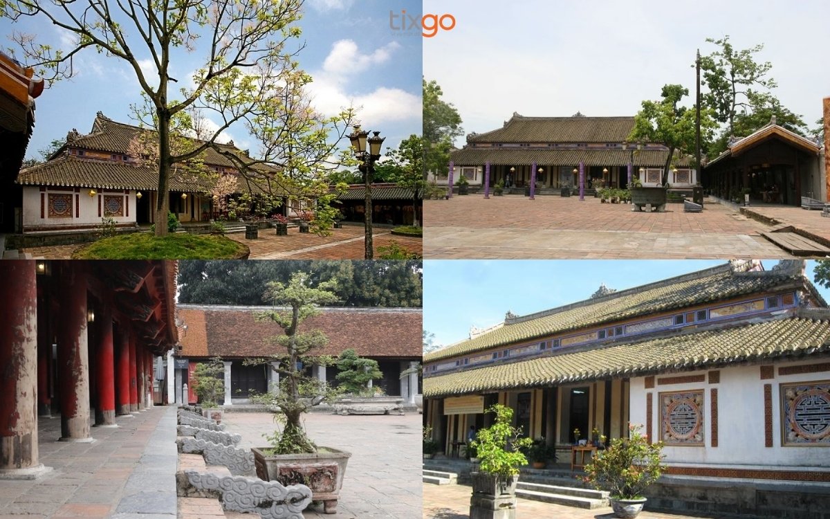 Khu vực Tả Vu và Hữu Vu bản đồ đại nội huế