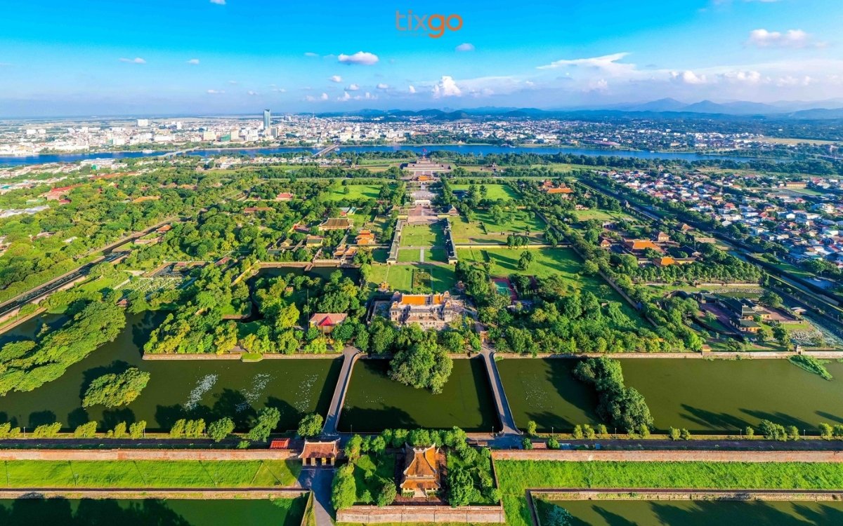 Toàn cảnh Đại Nội Huế bản đồ đại nội huế