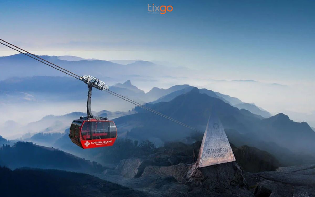 Đi cáp treo Fansipan ngắm nhìn dãy Hoàng Liên Sơn bản đồ du lịch sapa