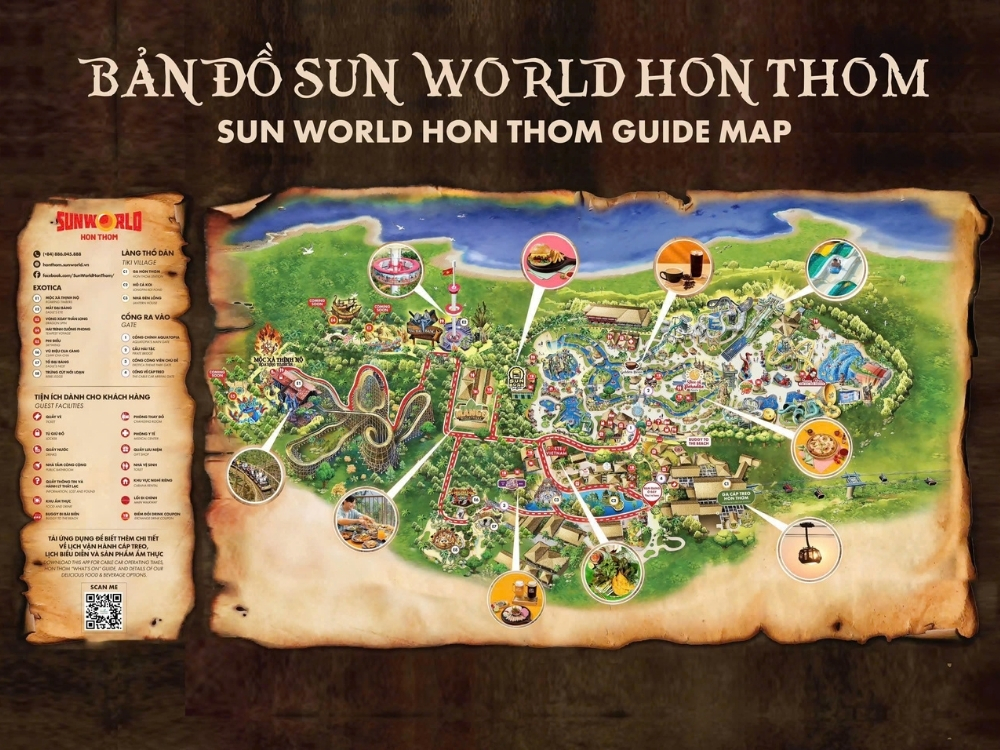 Bản đồ phân luồng Sun World Hòn Thơm
