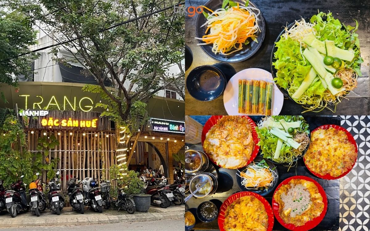 Bánh ép Trang có không gian chill 