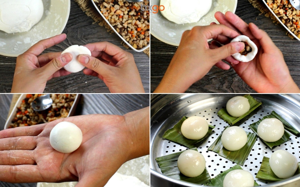 bánh ít tôm thịt huế Cách làm bánh ít Huế ngon