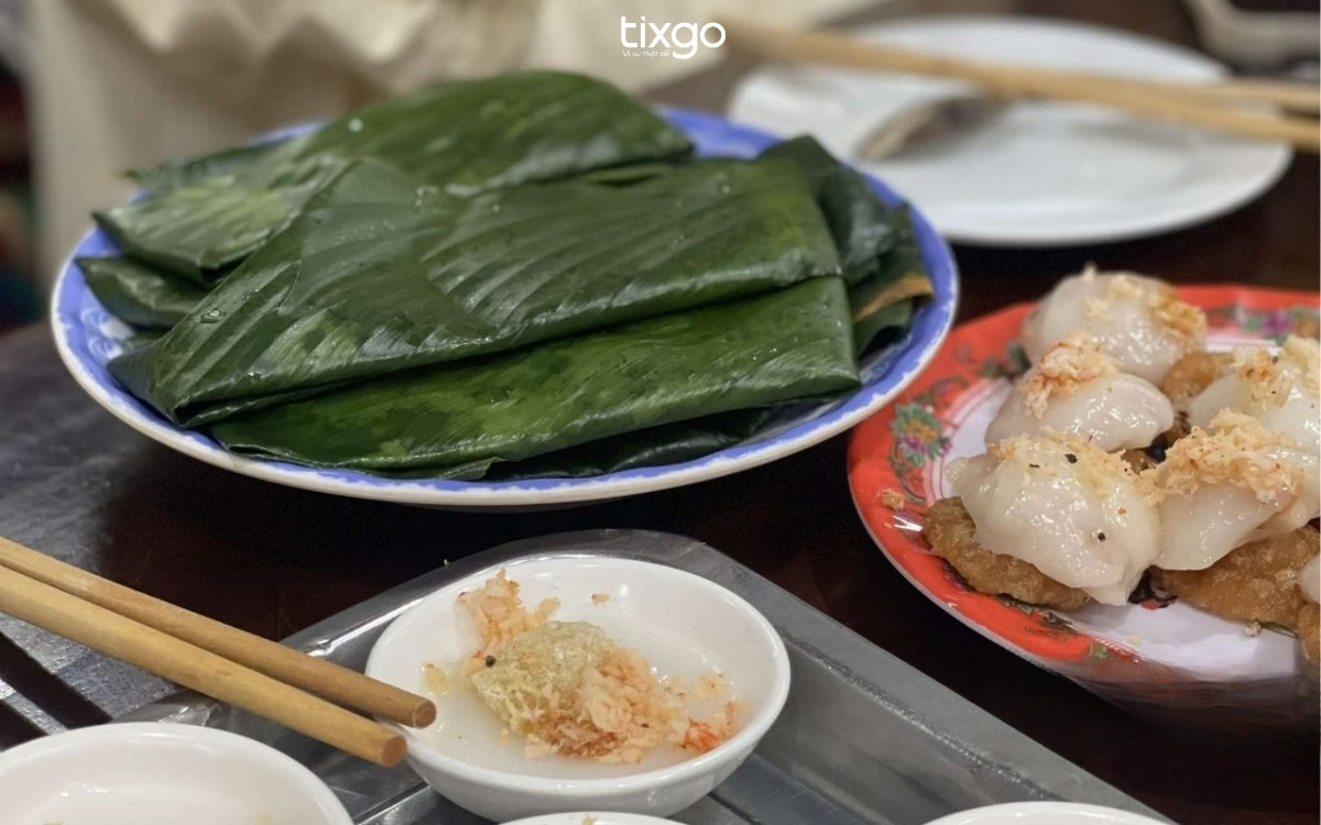bánh ít tôm thịt huế Quán bánh ít O Thủy
