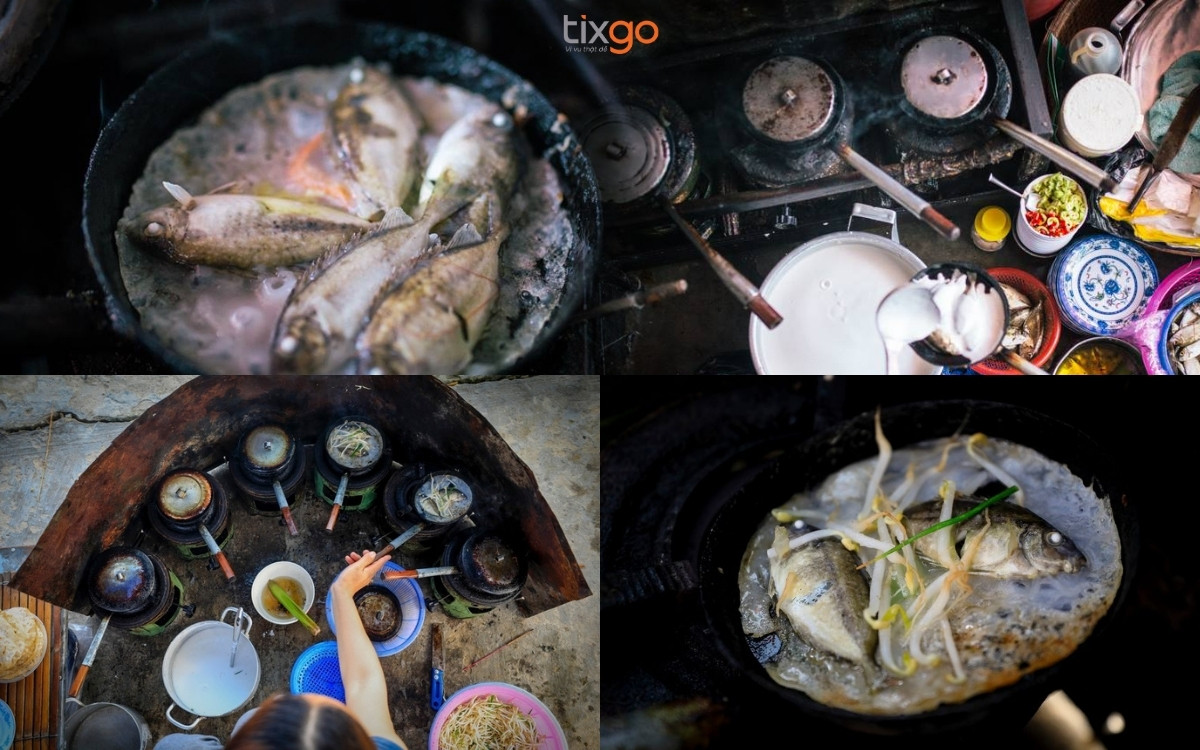 Chế biến bánh khoái cá kình Huế bánh khoái cá kình làng chuồn