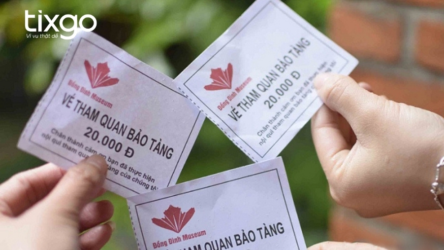 20.000 đồng là giá vé vào cửa của Bảo tàng Đồng Đình Đà Nẵng