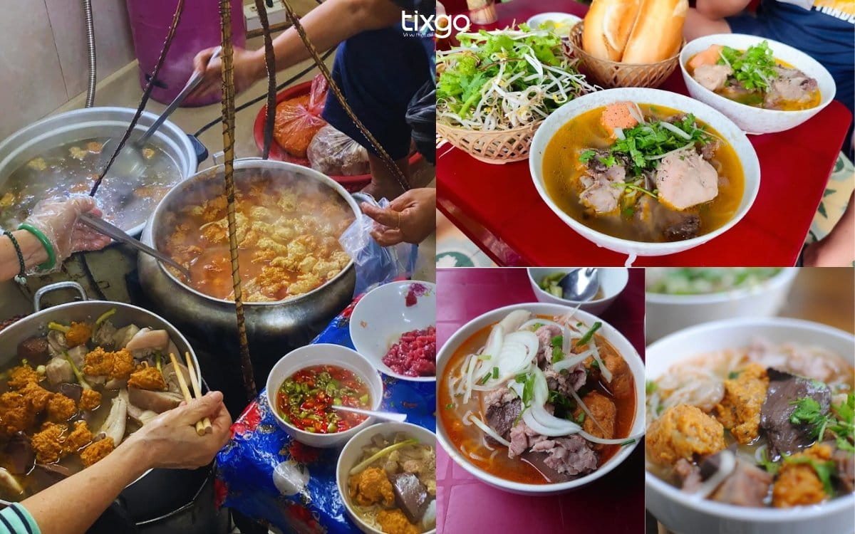bún bò Huế ngon Quán bún bò Mệ Kéo hơn 70 năm nổi tiếng xứ Huế