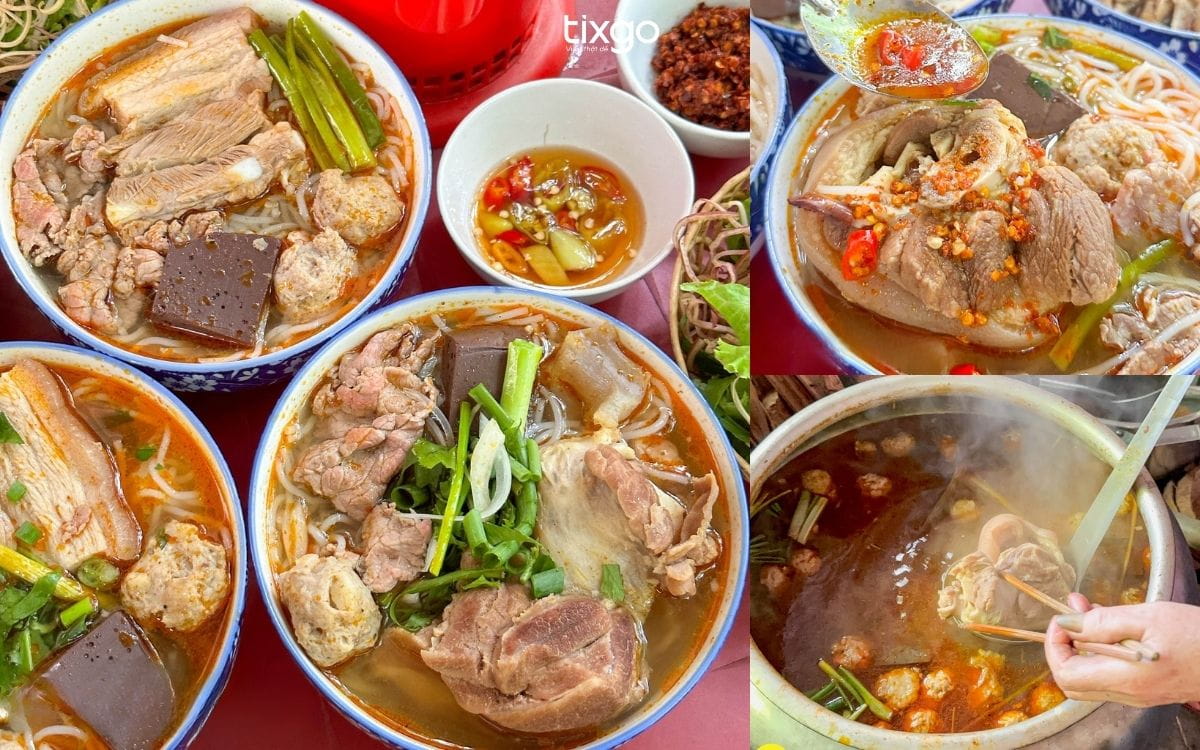 bún bò Huế ngon Quán bún bò Huế O Bê