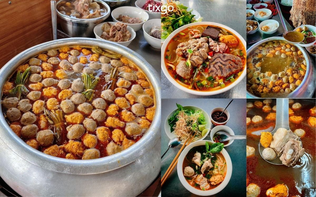 bún bò Huế ngon Quán bún bò Huế Cầm
