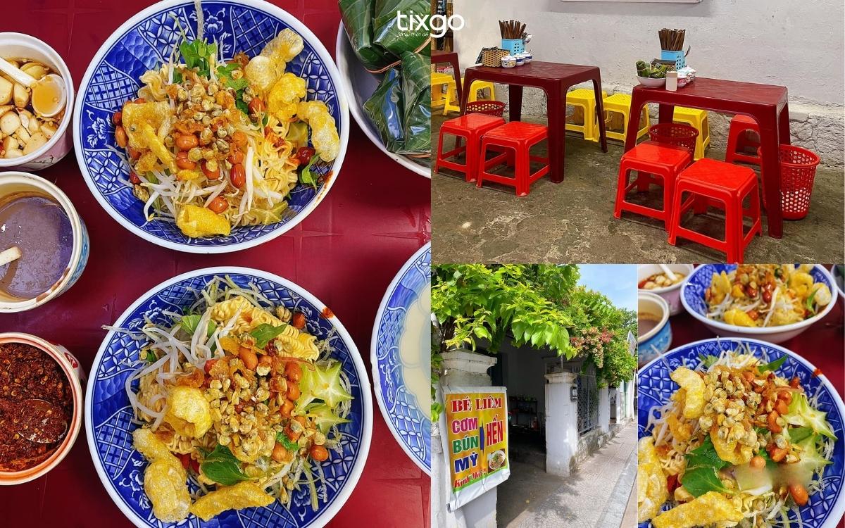 Quán Bé Liêm hương vị đậm đà và phần thịt hến ngọt tự nhiên