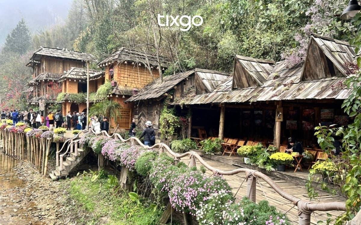 Nhà Sàn là kiến trúc đặc trưng tại các bản ở Sapa