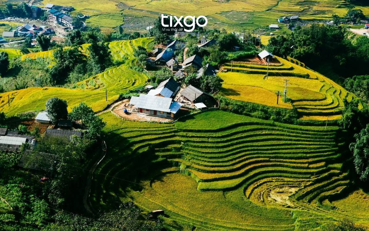 Toàn cảnh Bản Tả Van - Một trong các bản ở Sapa