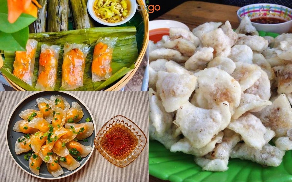 Các “biến thể” bánh lọc ở Huế: lá, trần, chiên