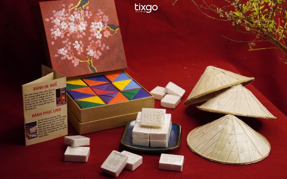 Bánh in Huế được đóng gói trang nhã, tinh tế phù hợp biếu tặng