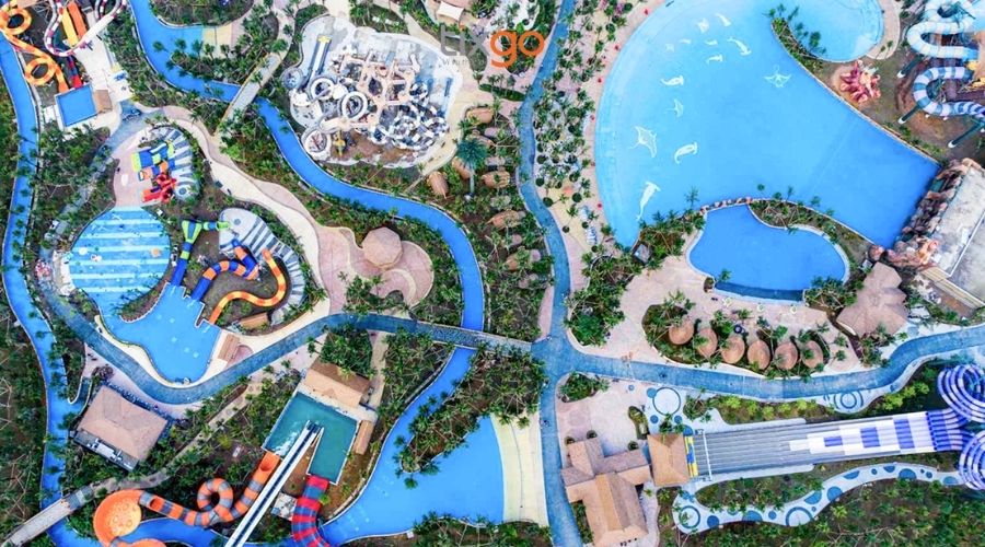 Vịnh Thiên Đường là phân khu phù hợp với trẻ em các trò chơi ở sun world phú quốc