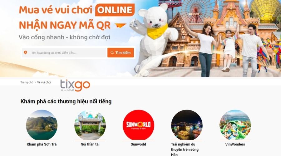 Đặt vé SunWorld Hòn Thơm giá tốt tại Tixgo các trò chơi tại sun world phú quốc