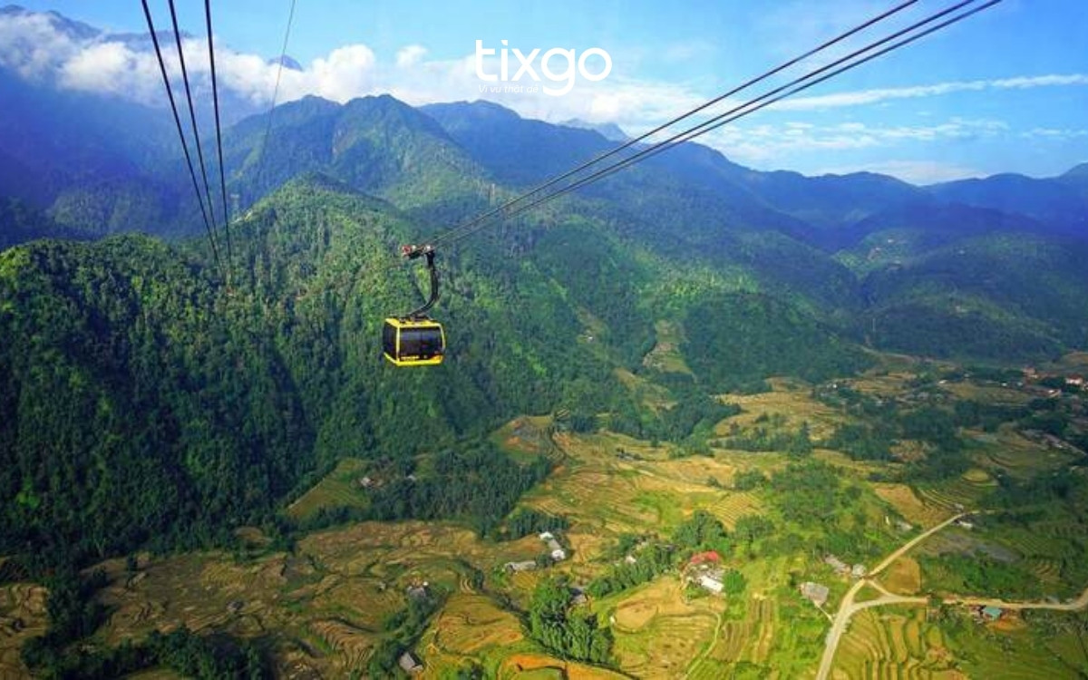 cách đi Fansipan từ Sapa Di chuyển bằng cáp treo lên Fansipan