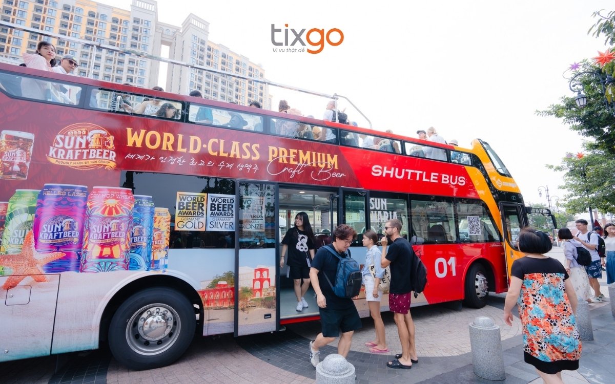 cách đi ra Hòn Thơm Phú Quốc Hãy tận dụng xe buýt miễn phí của SunWorld để đi đến Ga An Thới