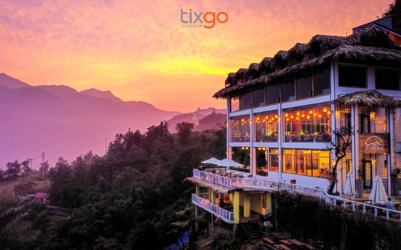 Ngắm hoàng hôn cực phẩm tại Viettrekking Home Sapa