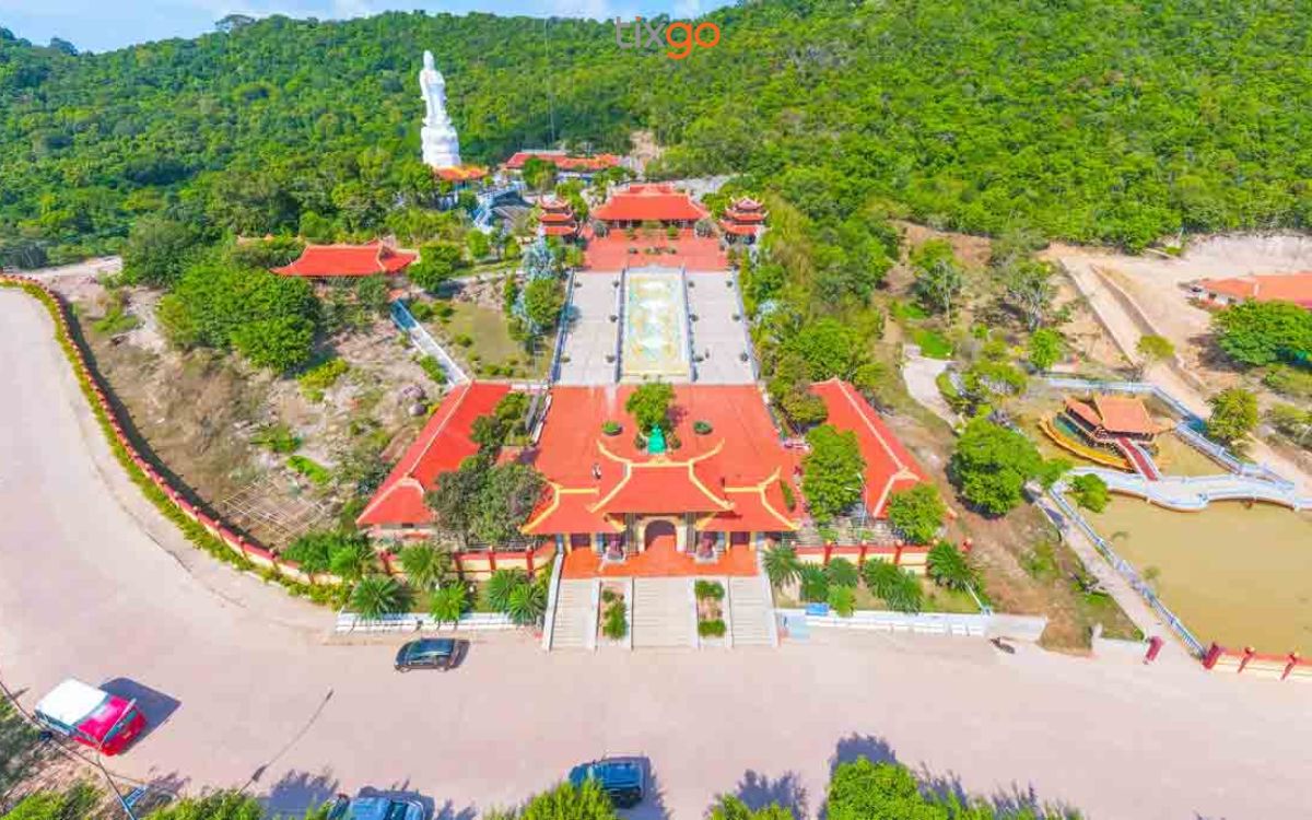 Toàn cảnh chùa Hộ Quốc từ trên cao