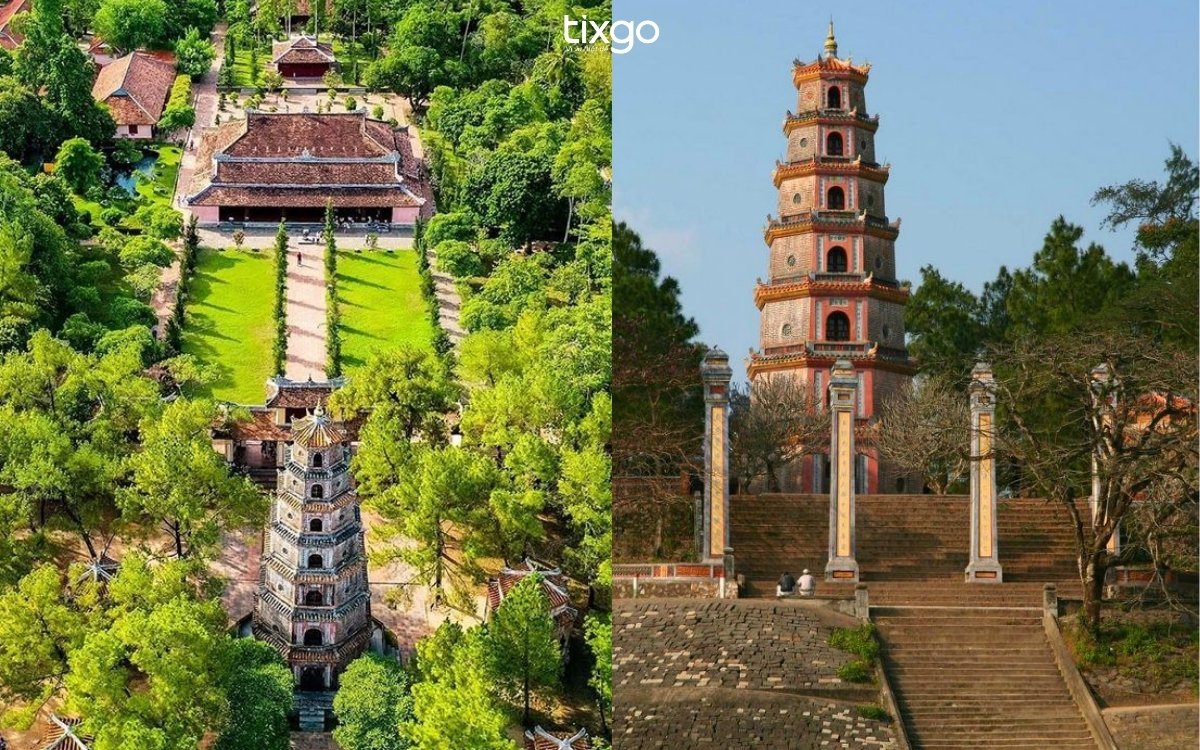 Chùa Thiên Mụ được xem là danh lam cổ tự linh thiêng bậc nhất xứ Huế chùa thiên mụ ở huế