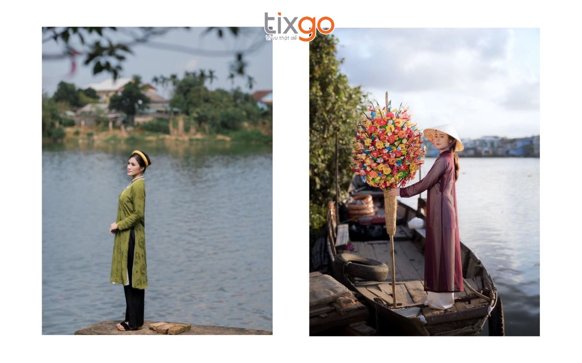 Chụp cổ phục ở phố cổ Bao Vinh