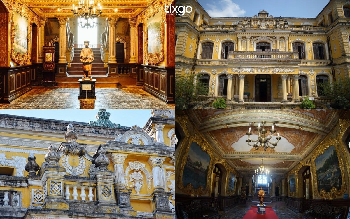 cung an định huế Lầu Khải Định nguy nga, cổ kính