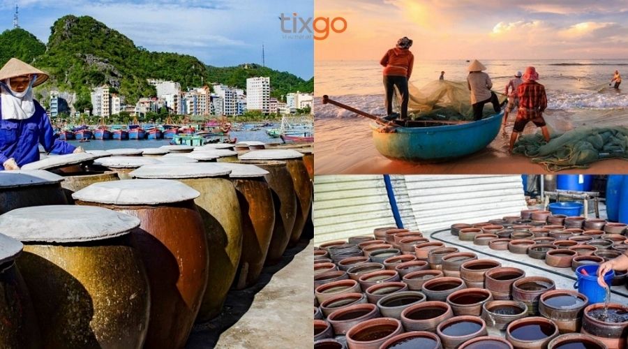 Nước mắm Nam Ô là nước mắm truyền thống gây ấn tượng bởi quy trình ủ chượp