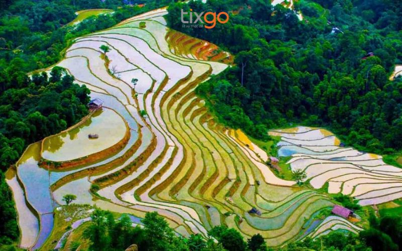 Vẻ đẹp kỳ ảo như gương trời của ruộng bậc thang Sapa mùa nước đổ Vẻ đẹp kỳ ảo như gương trời của ruộng bậc thang Sapa mùa nước đổ