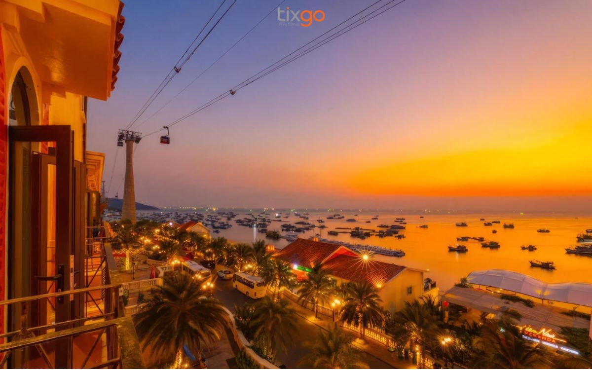 View ngắm hoàng hôn tại Sun Bay Hotel Phú Quốc