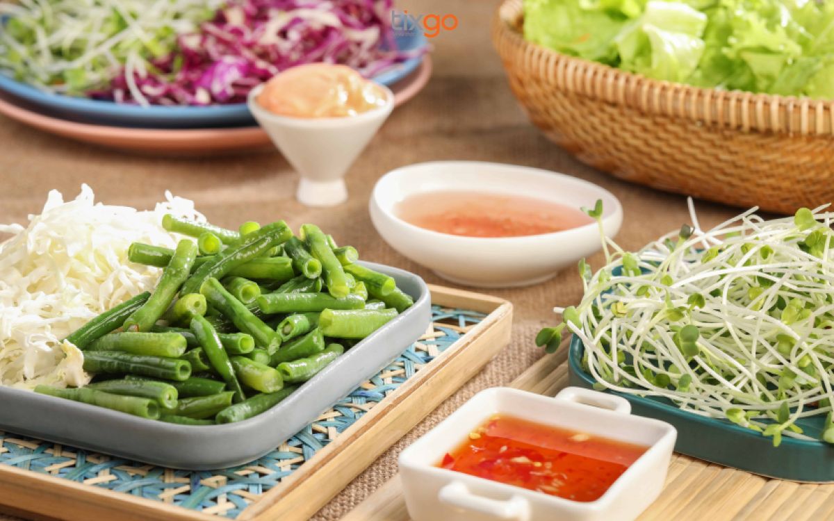 Nhà hàng Coconut Garden đặc trưng bởi buffet ẩm thực 3 miền