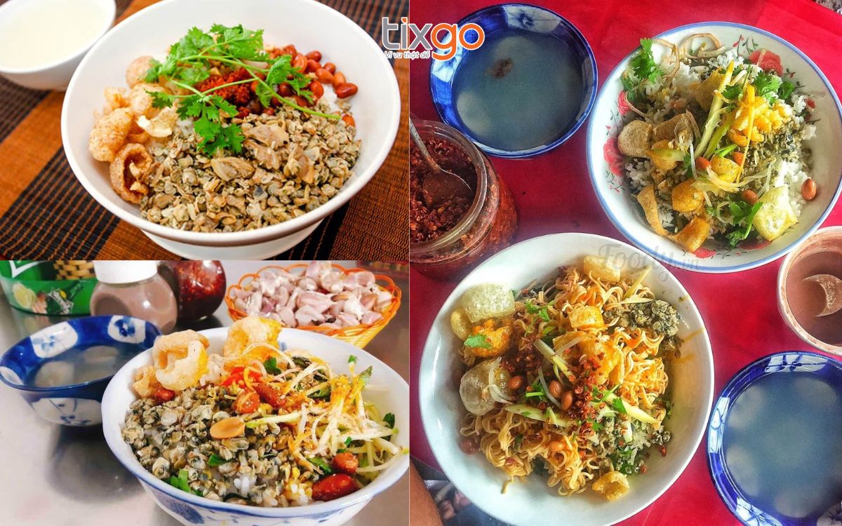 du lịch huế tháng 7 Cơm hến, bún hến, mì hến là đặc sản ở Cố đô