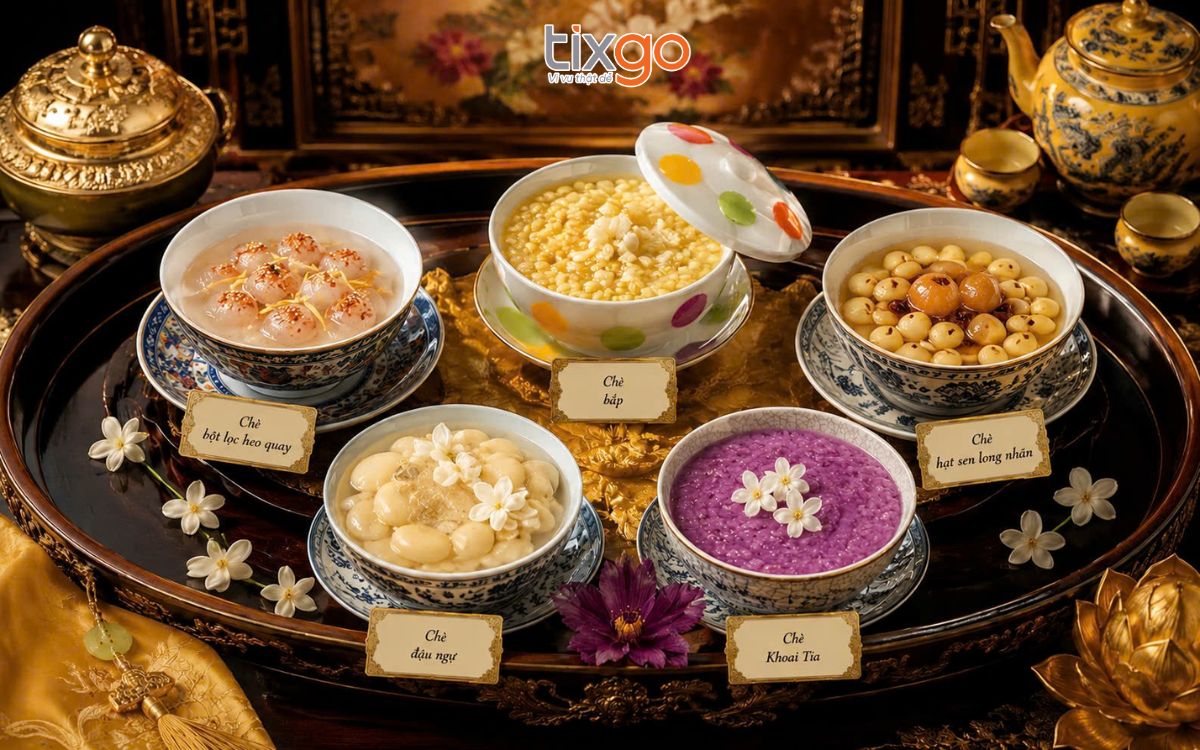 du lịch huế tháng 9 Các loại chè Huế
